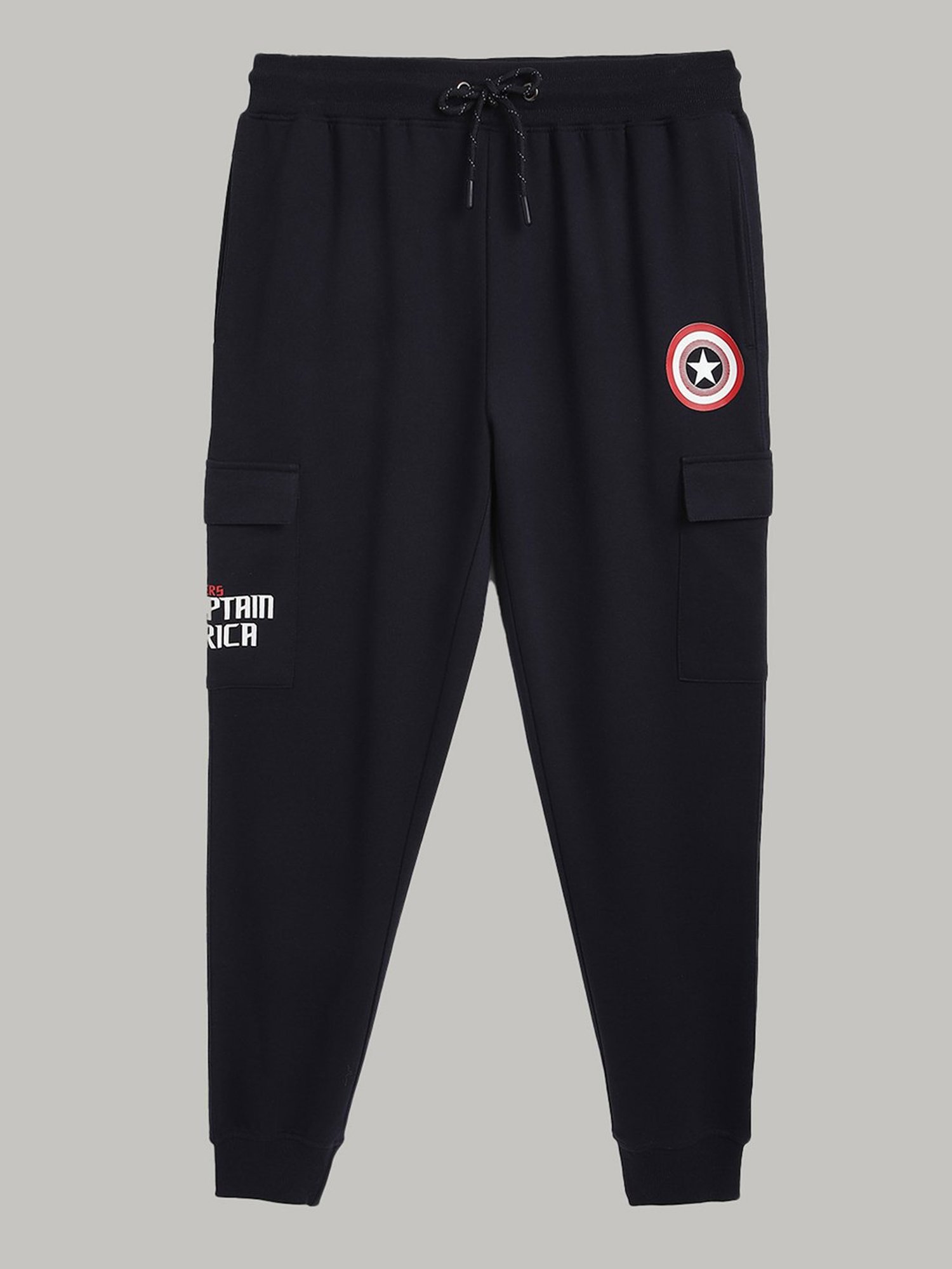 Free Authority Blue & Navy Regular Fit Printed T-Shirt & Joggers Set