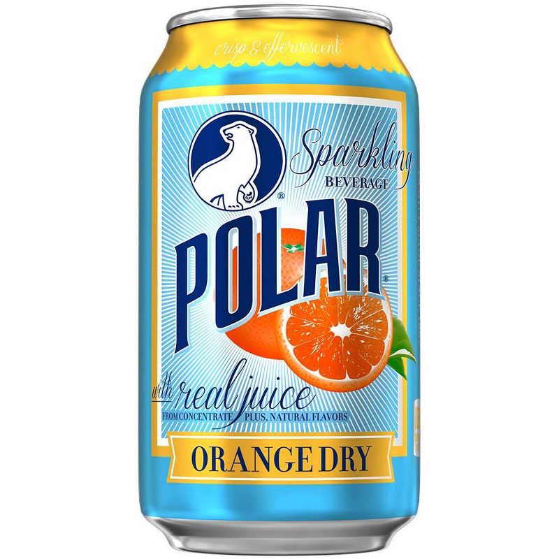 Polar Orange Dry Sparkling Beverage - 8pk/12 fl oz Cans