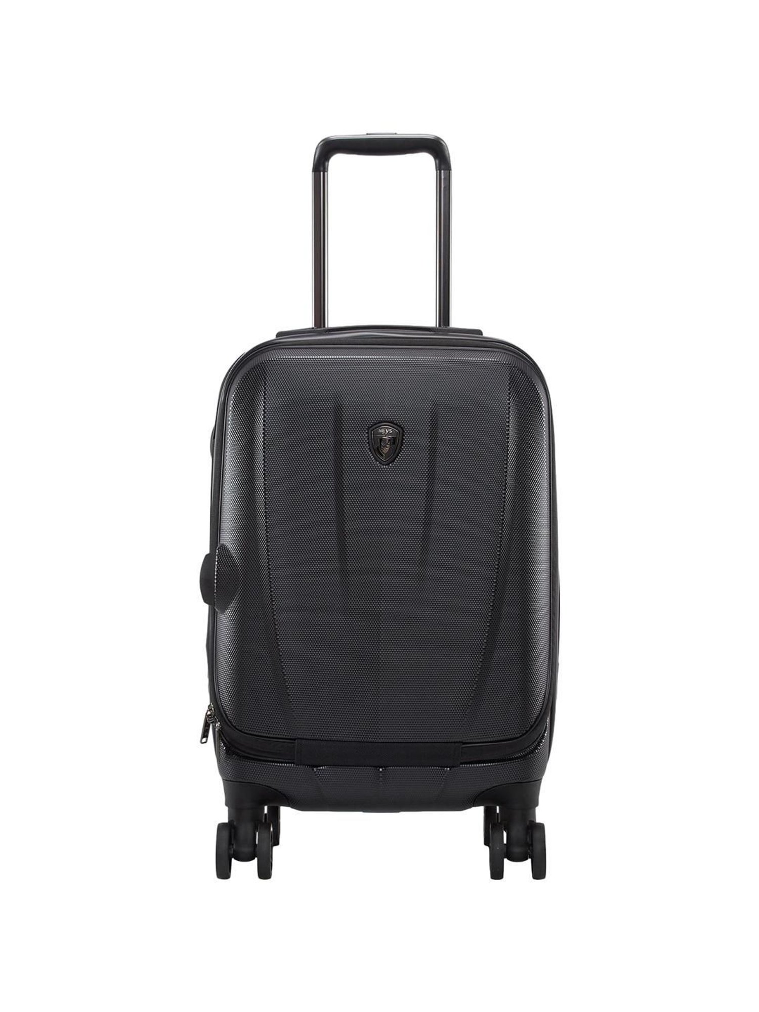 HEYS Vantage Black Solid Hard Cabin Trolley Bag -21 cm
