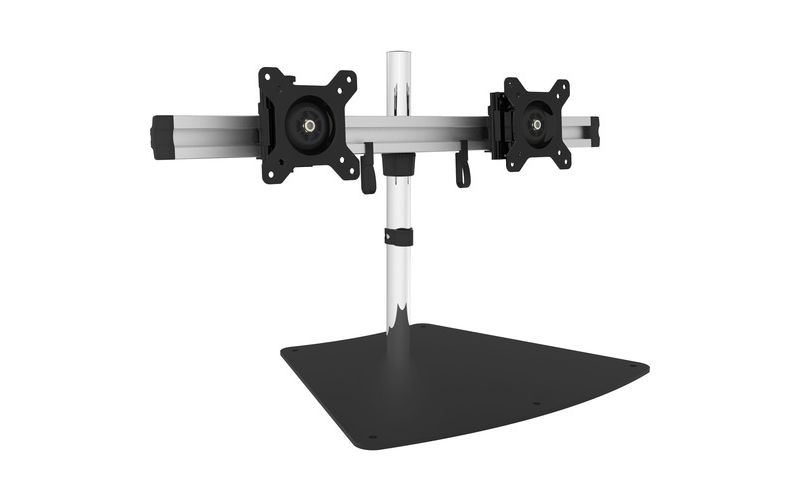 SIIG Easy-Adjust Dual Monitor Desk Stand - 13" to 27" - Up to 27" Screen Support - 35.20 lb Load Capacity - 10.9" Height x 29.9" Width x 16.1" Depth
