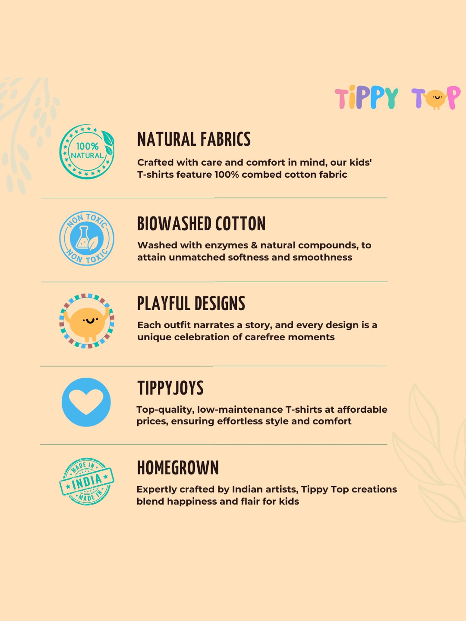 Tippy Top Kids White Self Design T-Shirt