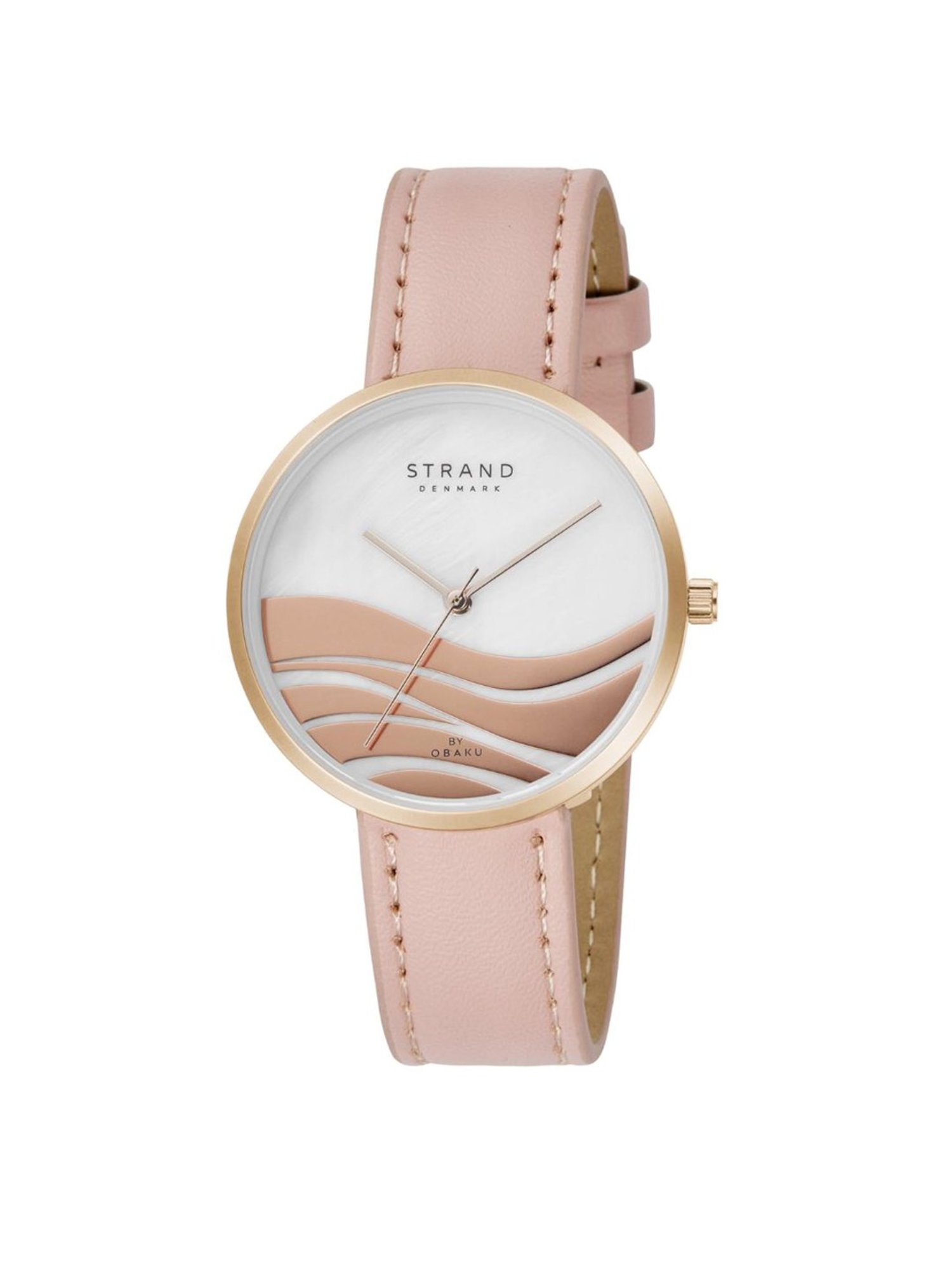 STRAND by Obaku S700LXVPRP-DW Wave Magenta Analog Watch for Women
