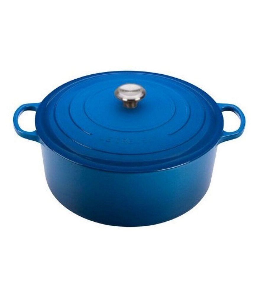 Le Creuset 9-Quart Signature Round Dutch Oven with Stainless Steel Handle