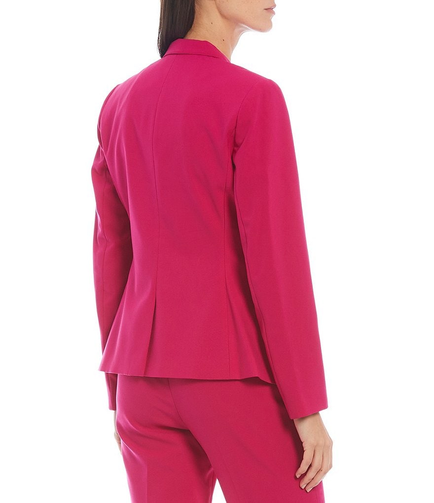 Tahari ASL Crepe Pearl Neckline Jacket 2-Piece Dress Suit