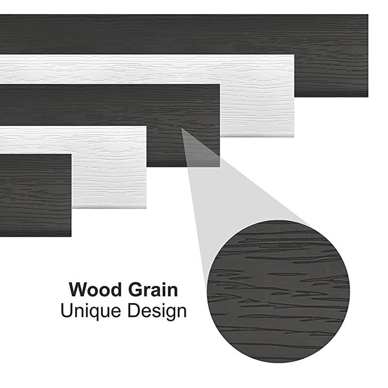 Channel Cable Raceway 708quot Computer Desk Cable Organizer CCR04 Desk Cable Management System with Mounting Tape Wood Grain 6 Count Cord Covers for Office Home Kitchen 118quot Each Black