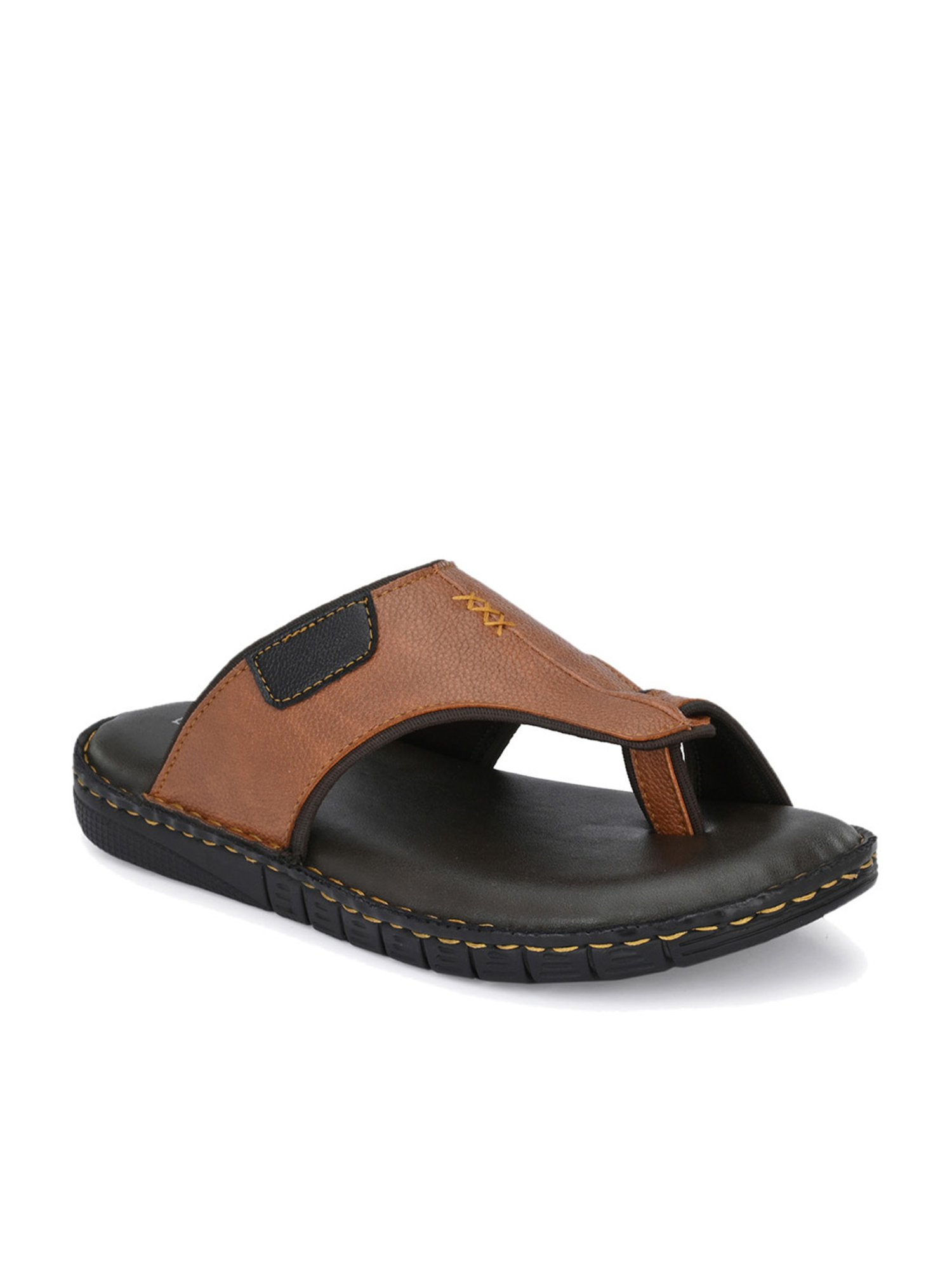 El Paso Men's Tan Toe Ring Sandals