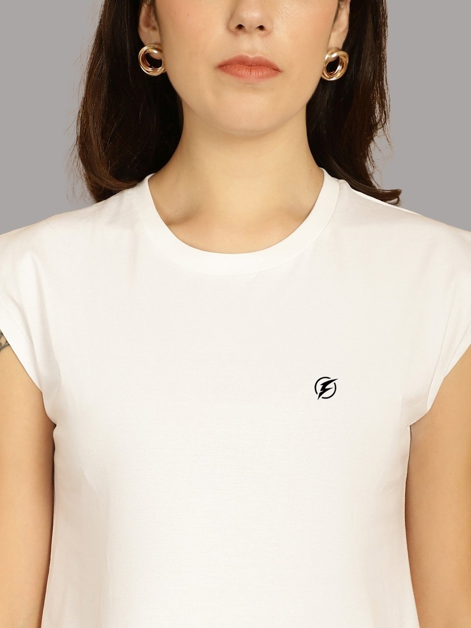 Friskers White & Yellow Slim Fit Sports T-Shirts - Pack Of 2