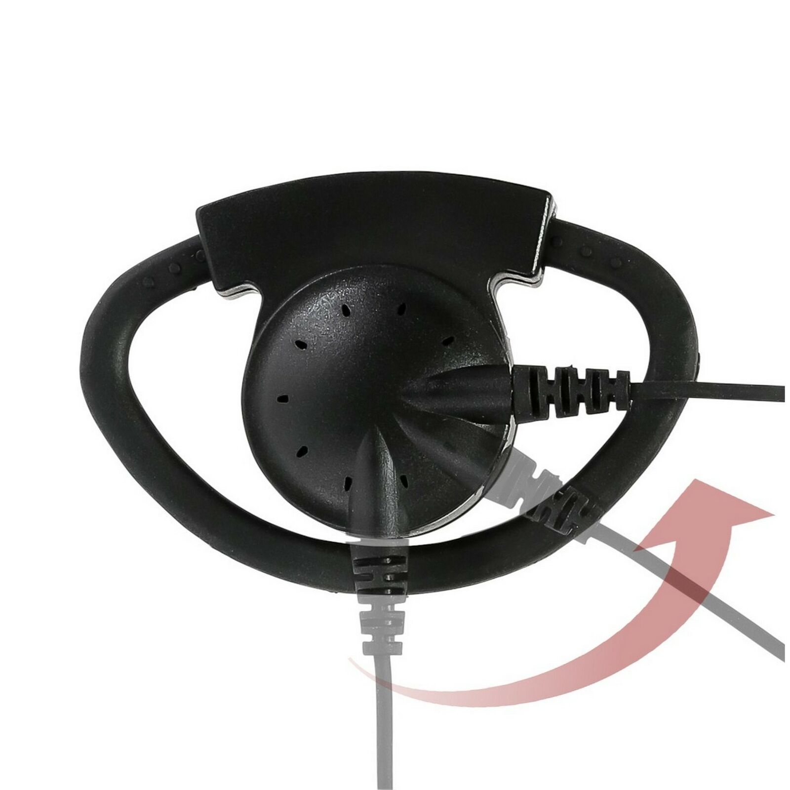 2x High Quality D-Sharp Earpiece PTT for Wouxun KG-UV8D KG-UV899 KG-929