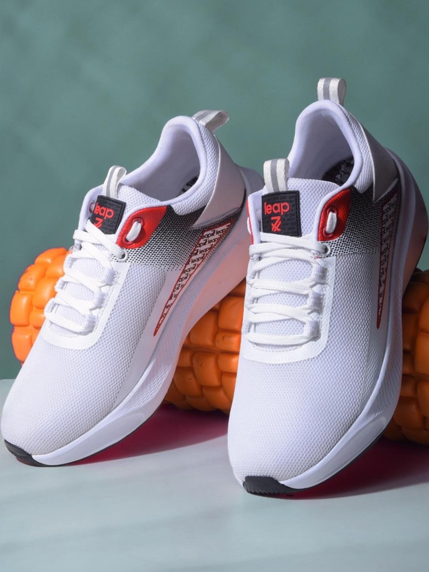 Leap7X by Liberty Men's White Running Shoes