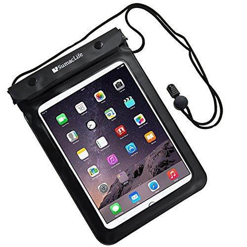 Sumaclife Universal Waterproof Tablet Dry Bag Case for Apple Ipad Mini 2 3 with Retina Display/hp Stream 7/Asus Nexus 7 From Google/Toshiba Encore 2/Neutab N7 X7 Pro 7''(black)