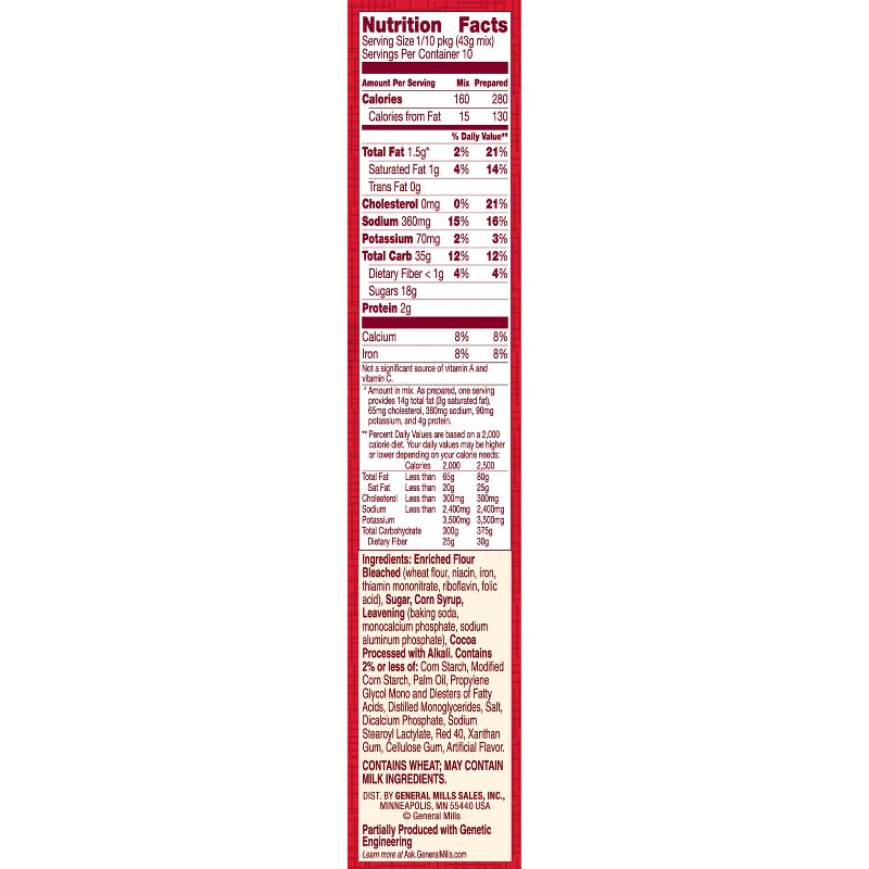 Betty Crocker Super Moist Red Velvet Cake Mix - 15.25oz