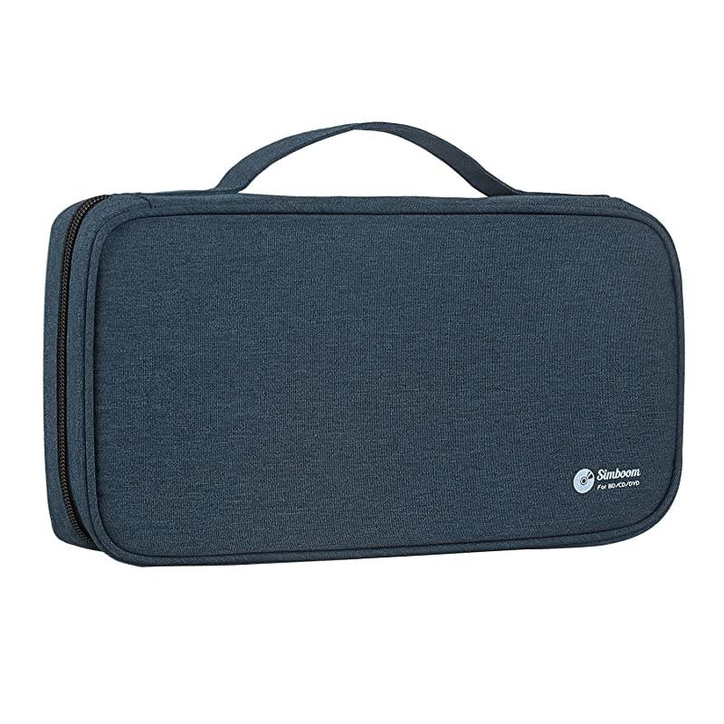 CDDVD Disc Storage Wallet 96 Capacity Portable CD Bag Storage Booklet for Car Home Office and Travel Dark Blue