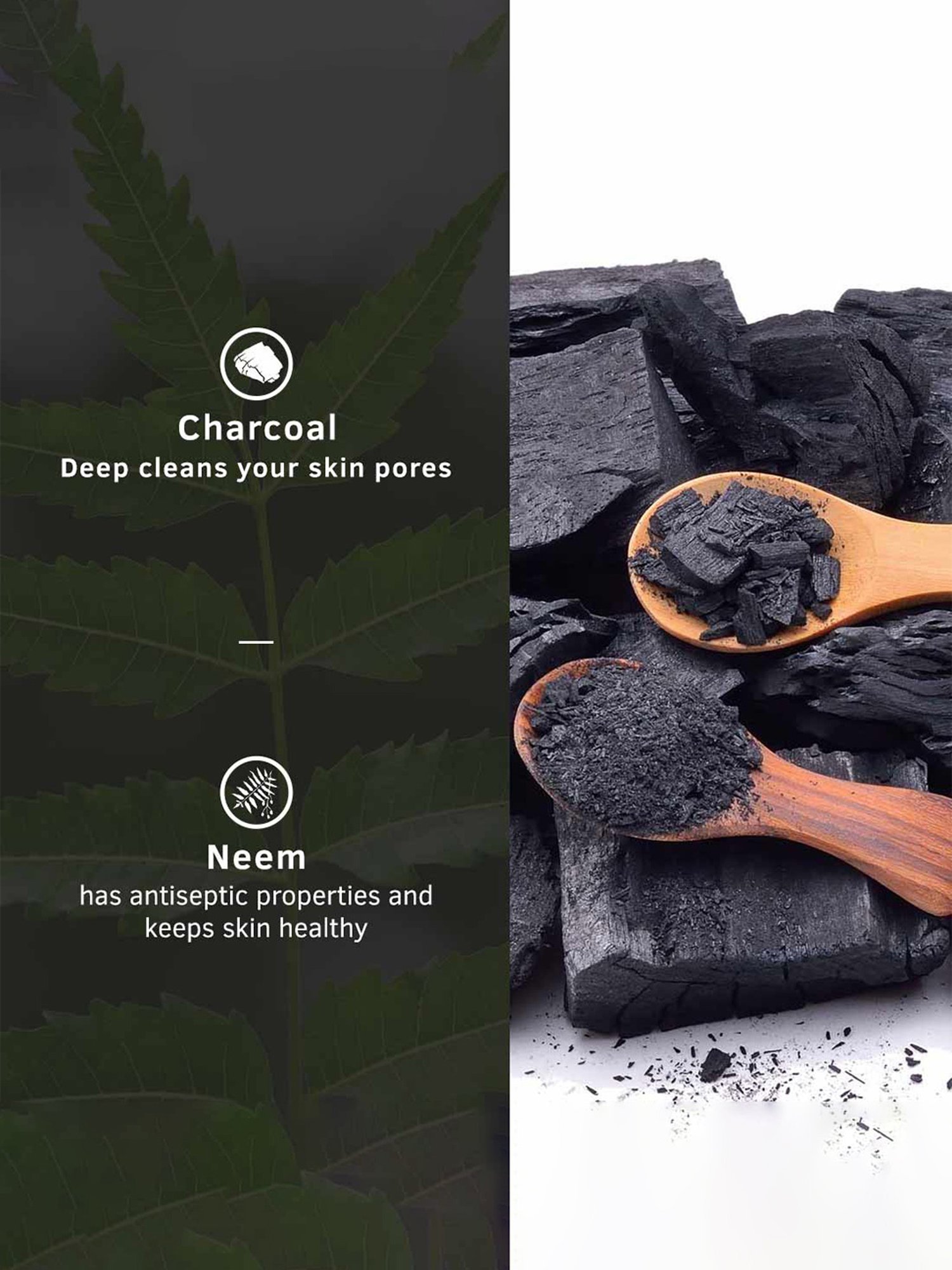 Ustraa O.G Deodorant & Face Wash Neem & Charcoal - Set of 2