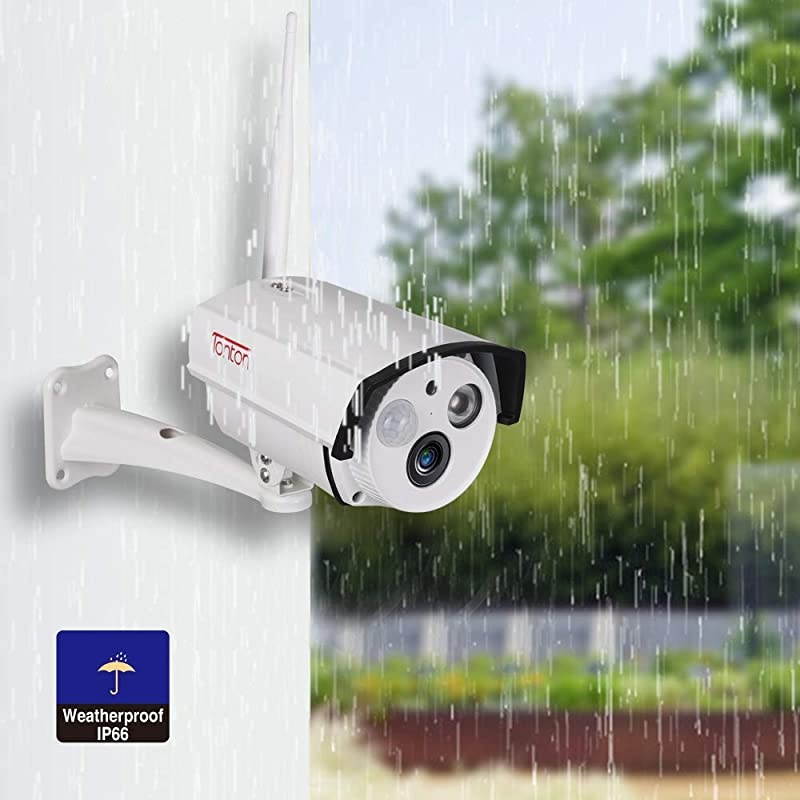 2019 New  1080P 20MP Full HD AddonampStandalone Wireless IP Security Bullet CameraTwoWay AudioWaterproof Mental Housing and PIR SensorSupport Max 128GB SD CardCompatible with  NVR