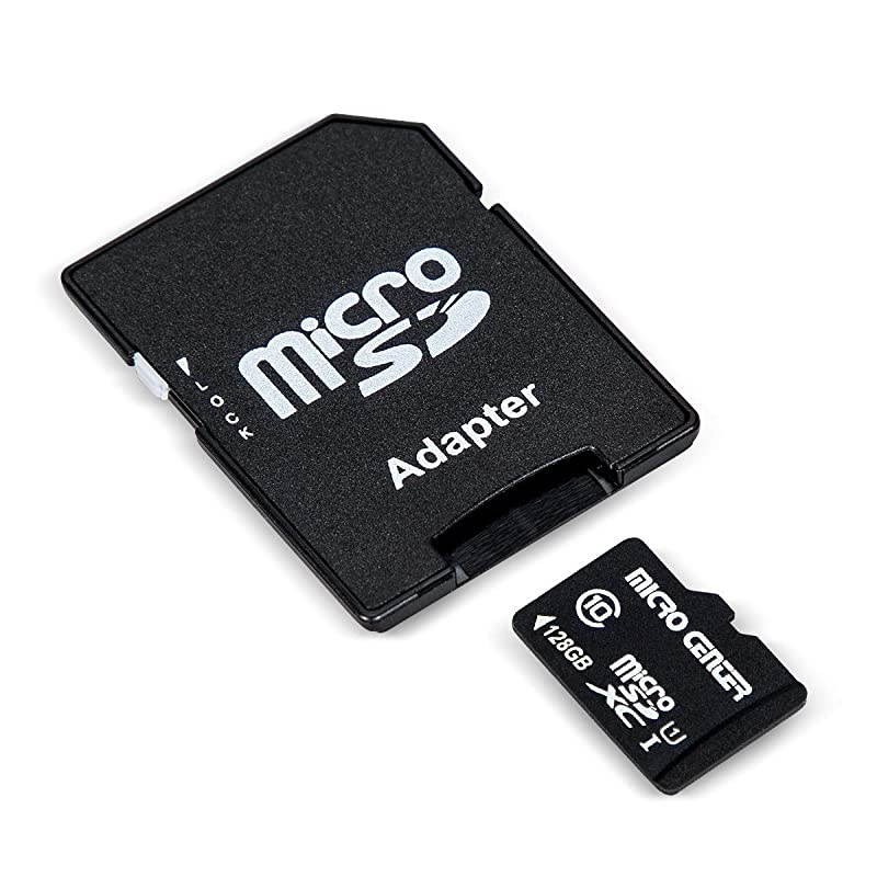 Center 128GB microSDXC Class 10 Flash Memory Card with Adapter Twin Pack