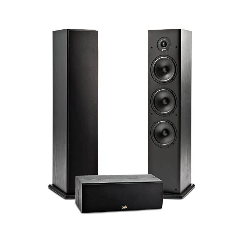 T Series 3 Channel Home Theater Bundle | Includes One (1) T30 Center Channel & Two (2) T50 Tower Speakers | Dolby and DTS Surround