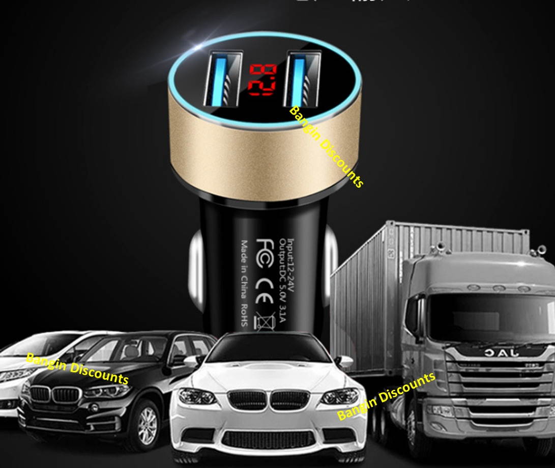 Dual USB 3.1A Car Charger Adapter 3.0 Fast Charging For iPhone   LG