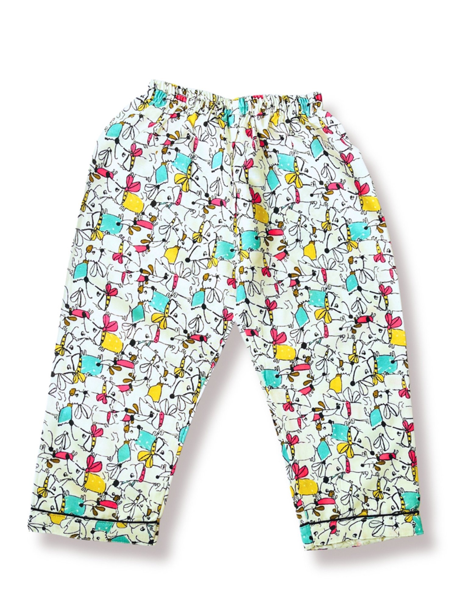 Tippy Top Boys White Printed Shirt with Pants