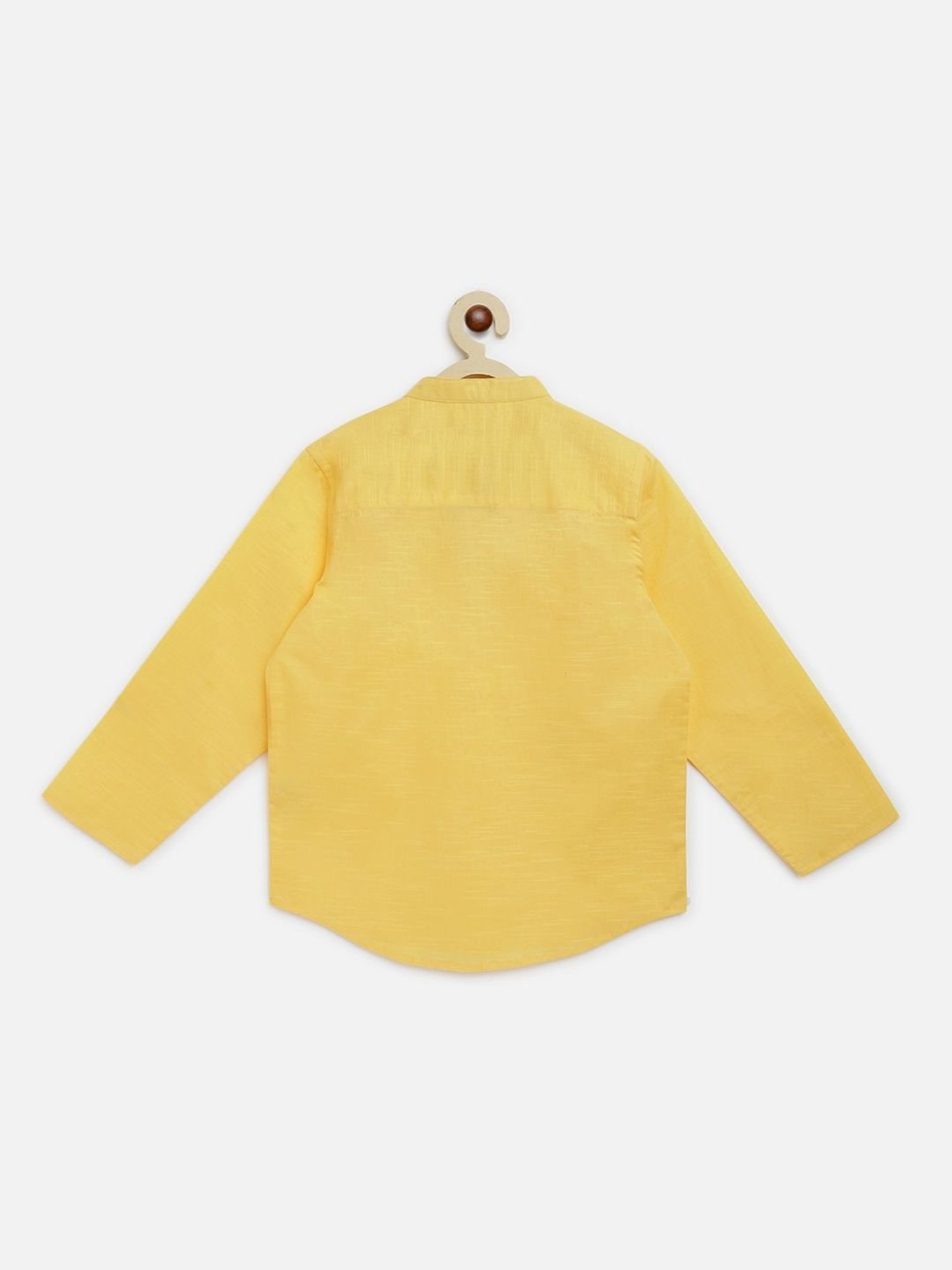 Campana Kids Yellow Cotton Shirt