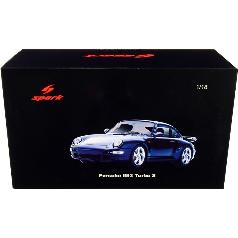 Porsche 993 Turbo S Night Blue 1/18 Model Car by Spark