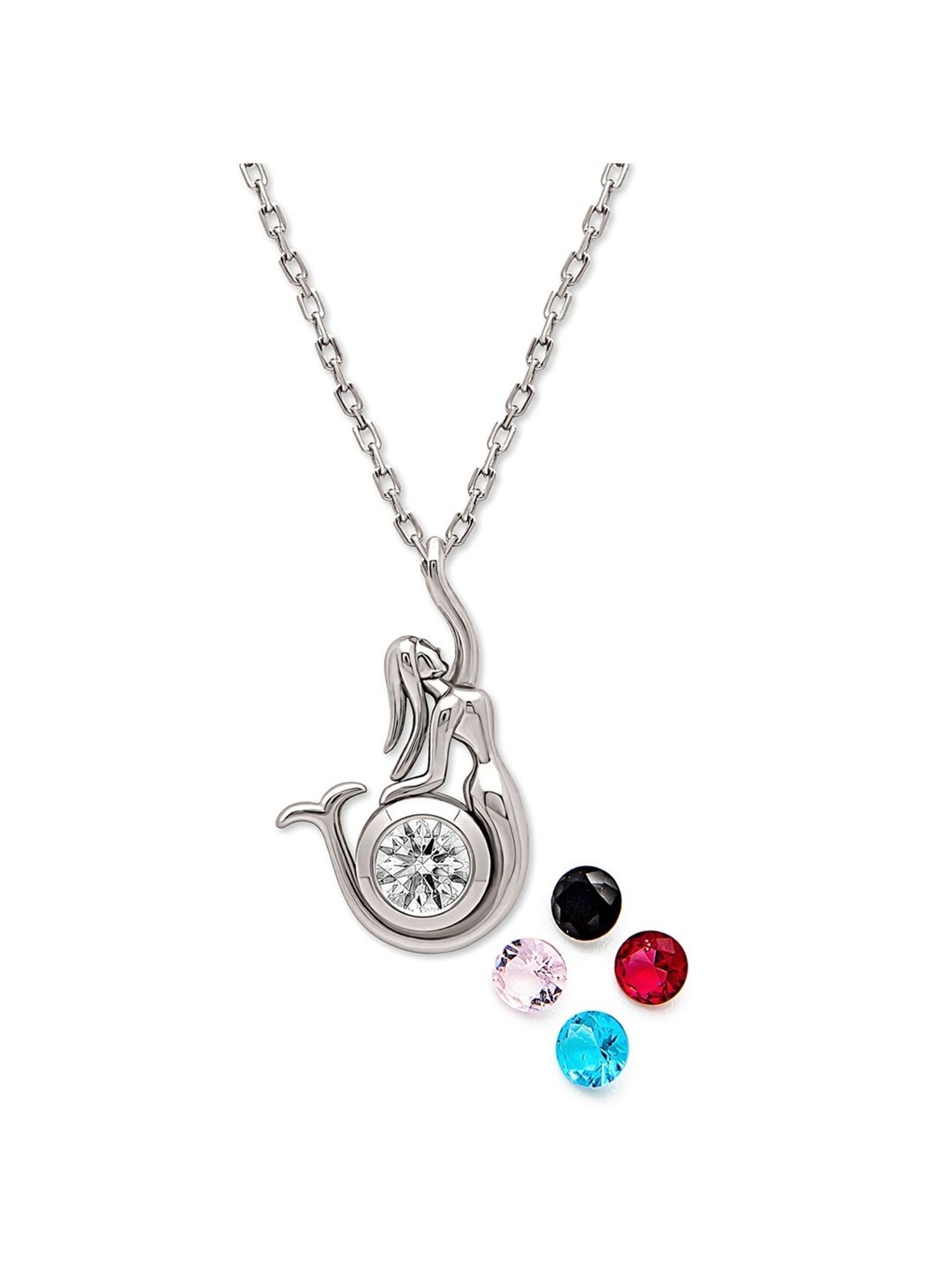 Silberry 92.5 Sterling Silver Mermaid Pendant with Chain