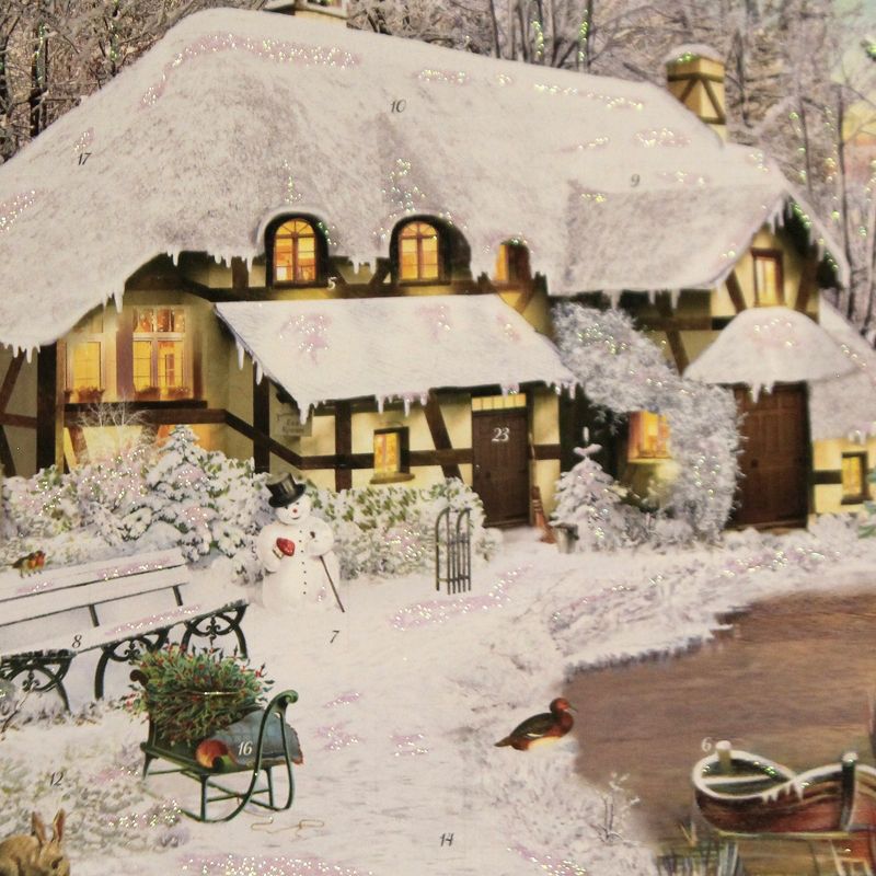 Christmas 15.0" Winter Cottage In The Woods Advent Calendar  -  Advent Calendar