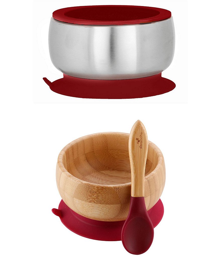 Avanchy Baby/Toddler Sustainable Essentials Bowl/Spoon Feeding Set