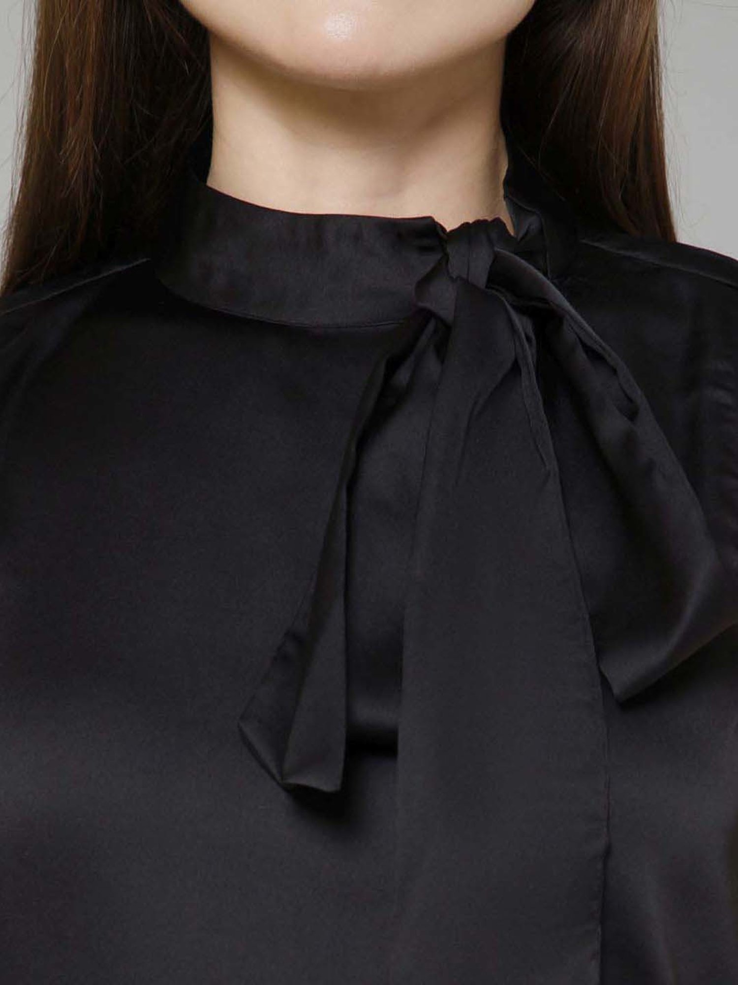 PURYS Black Regular Fit Top