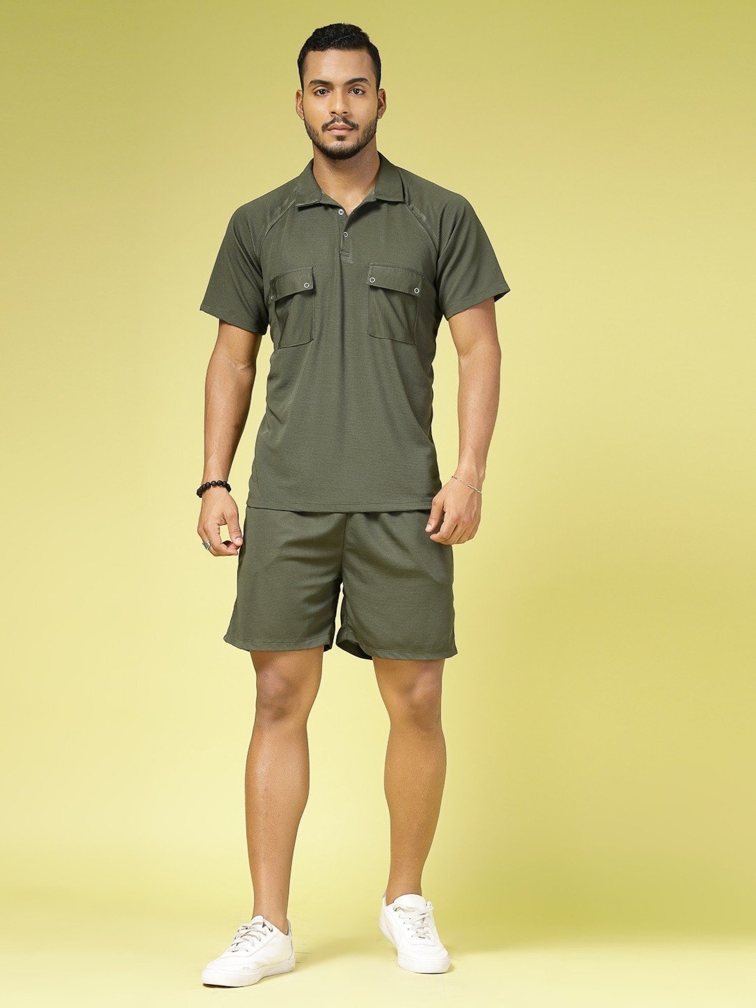 Rigo Army Green Loose Fit Co-Ord Set