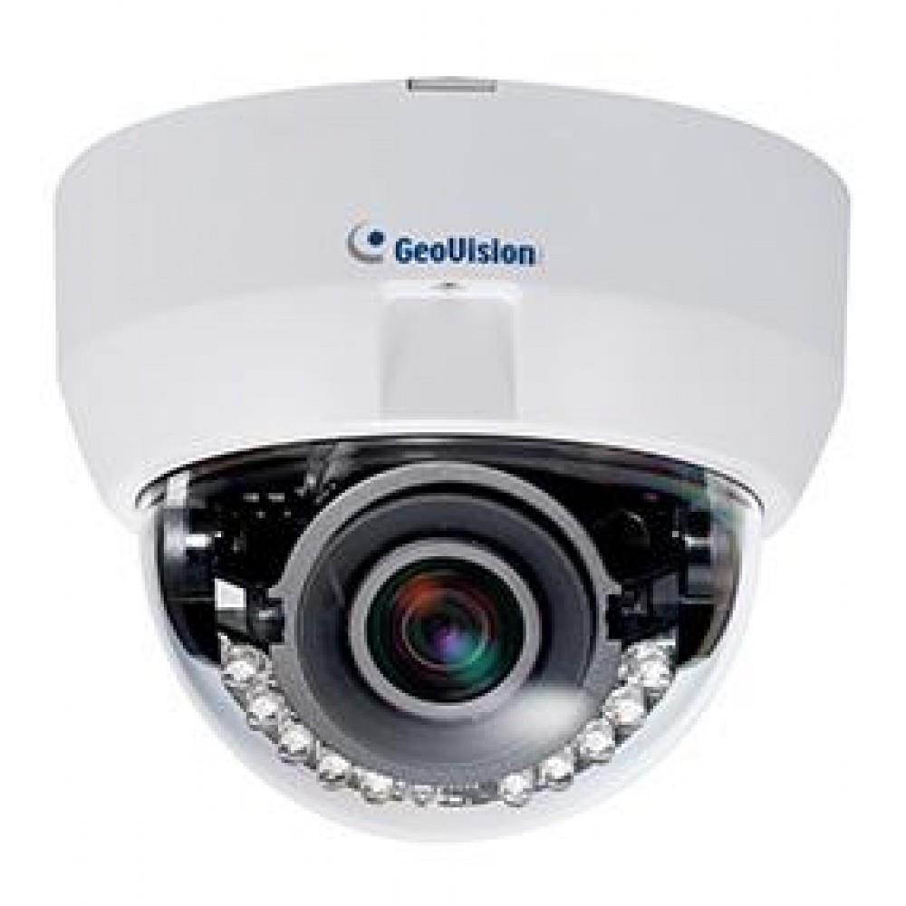 GeoVision GV-EFD3101 3MP Target Series Indoor Dome IP Security Camera, 3-9mm Varifocal Lens, Up to 50 m (164 ft) Super Low Lux Color Night Vision