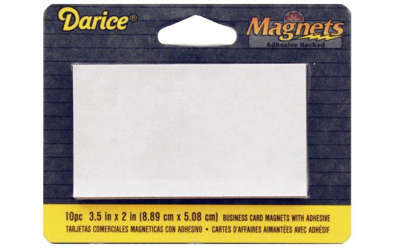 Sticky Back Magnet Sheet 2"X3.5" 10/Pkg-