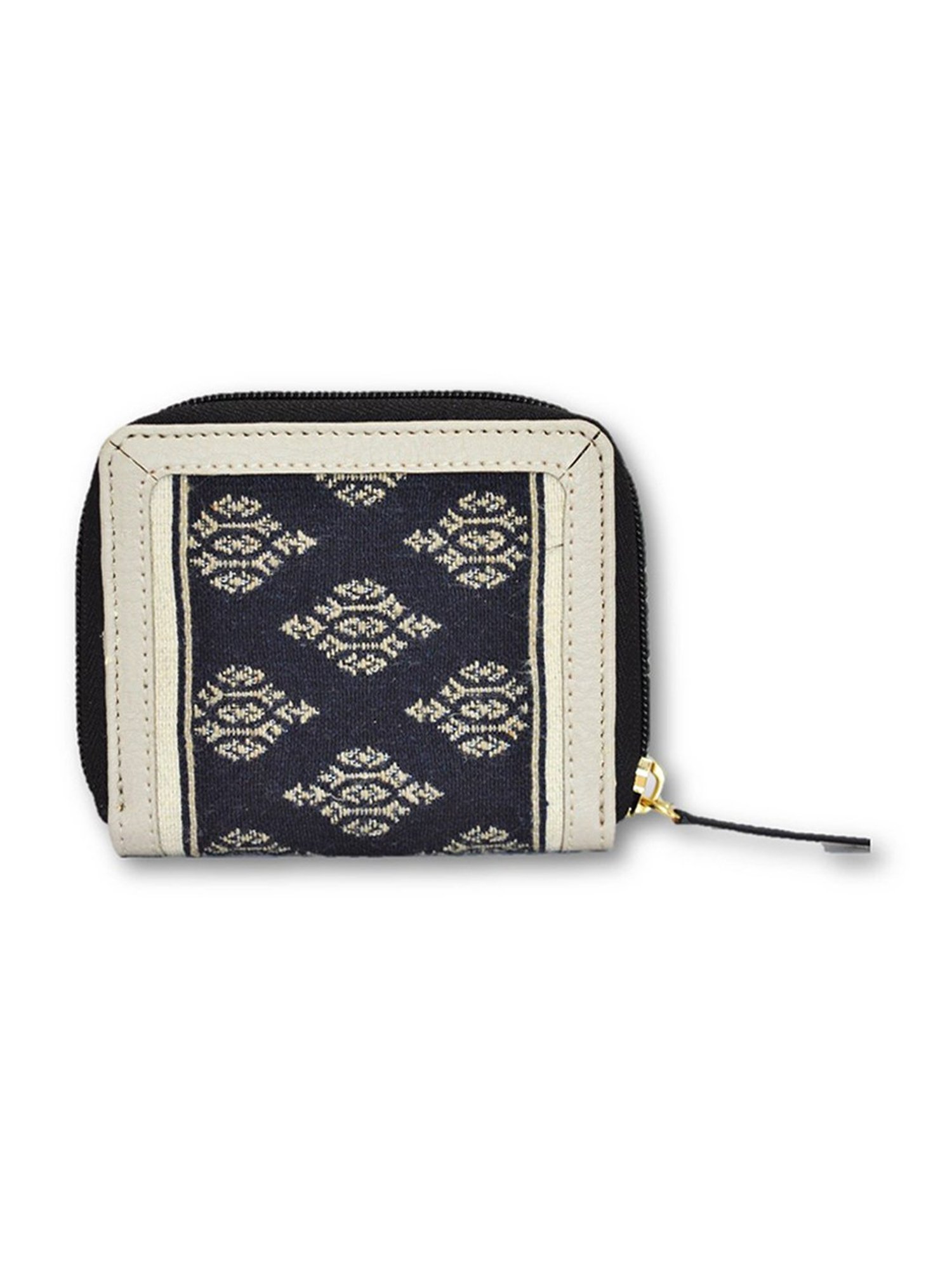 BELWABA Navy Blue Printed Wallet for Women