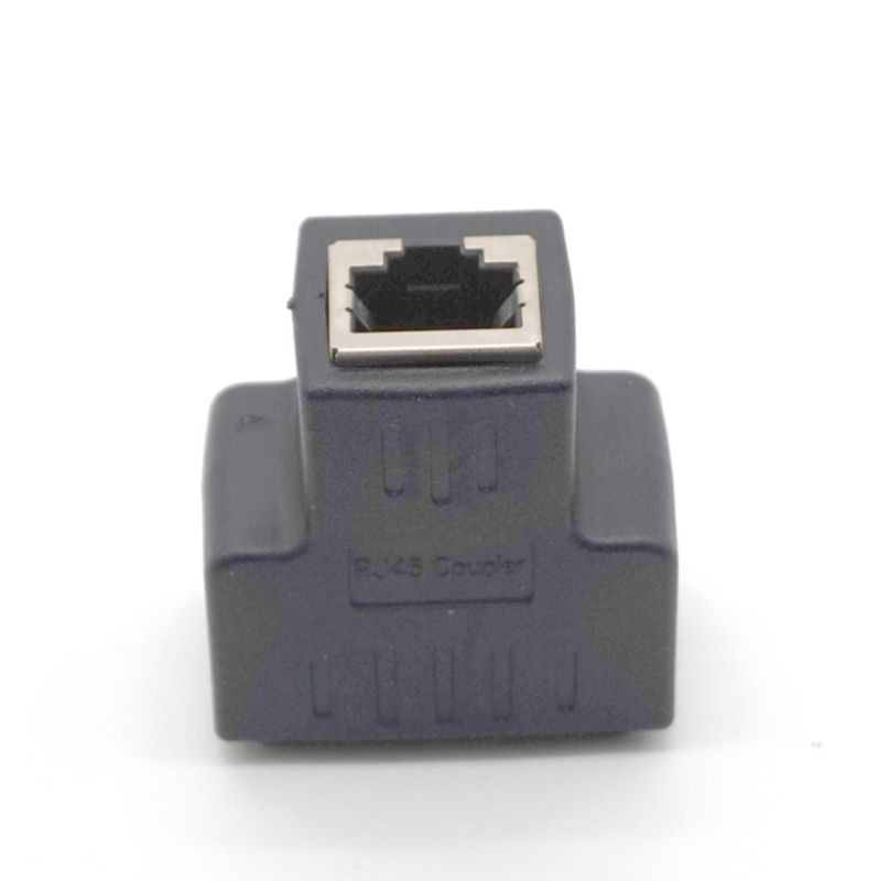 Plugadget 1 To 2 Ways LAN Ethernet Network Cable RJ45 Female Splitter Connector Adapter Splitter Extender Plug Adapter Connector