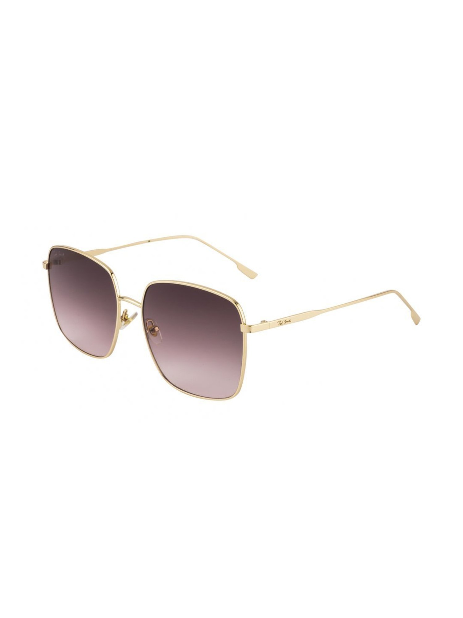 Ted Smith INFLUENCE_C6 Brown Gradient Square Sunglasses