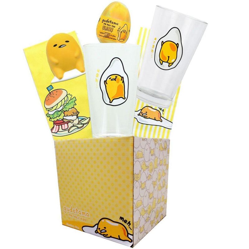 Toynk Gudetama Collectibles | Gudetama the Lazy Egg LookSee Collector's Box