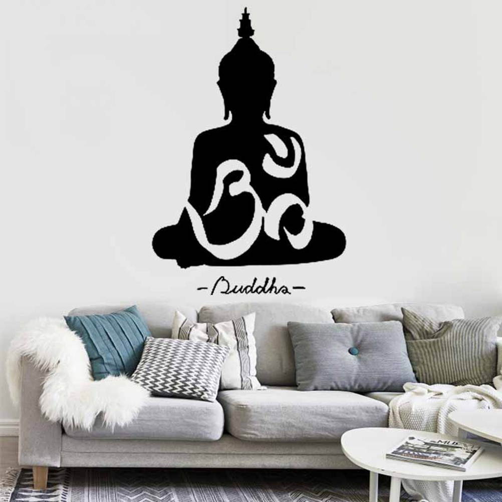 10 * 15cm Buddha Wall Decor Sticker Art Decal