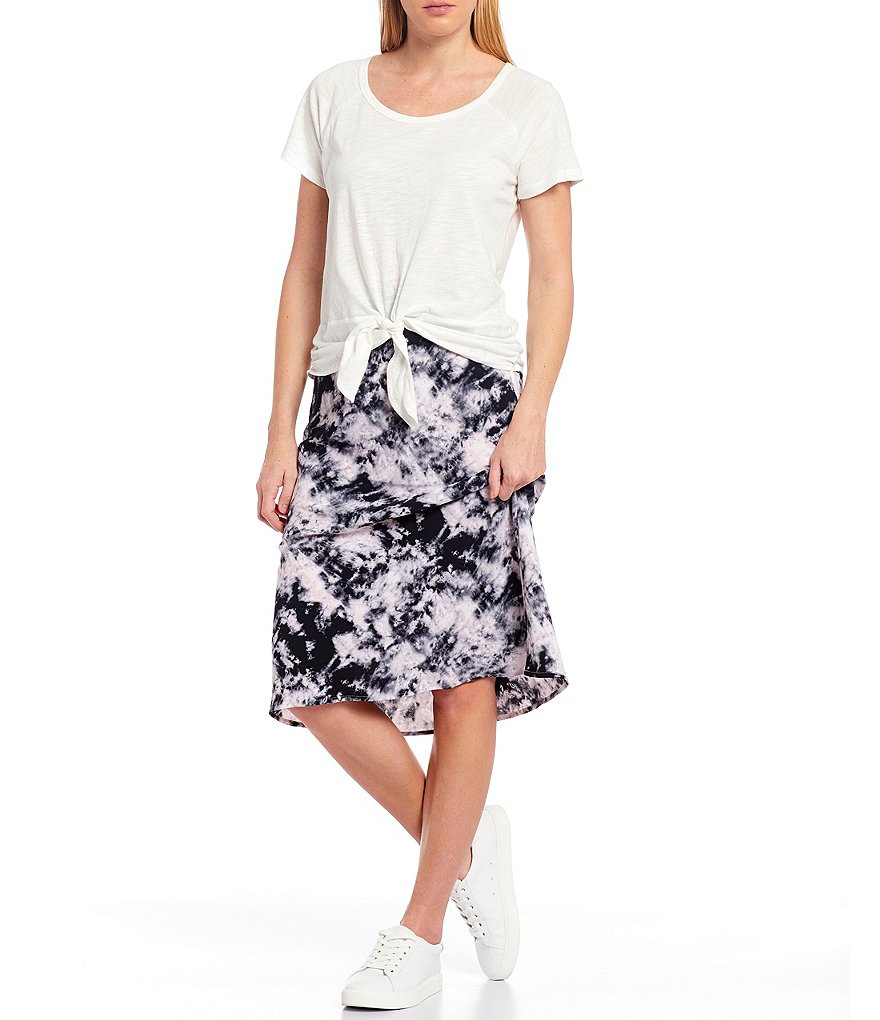 Sanctuary Lou Ruched Tie Front Tee