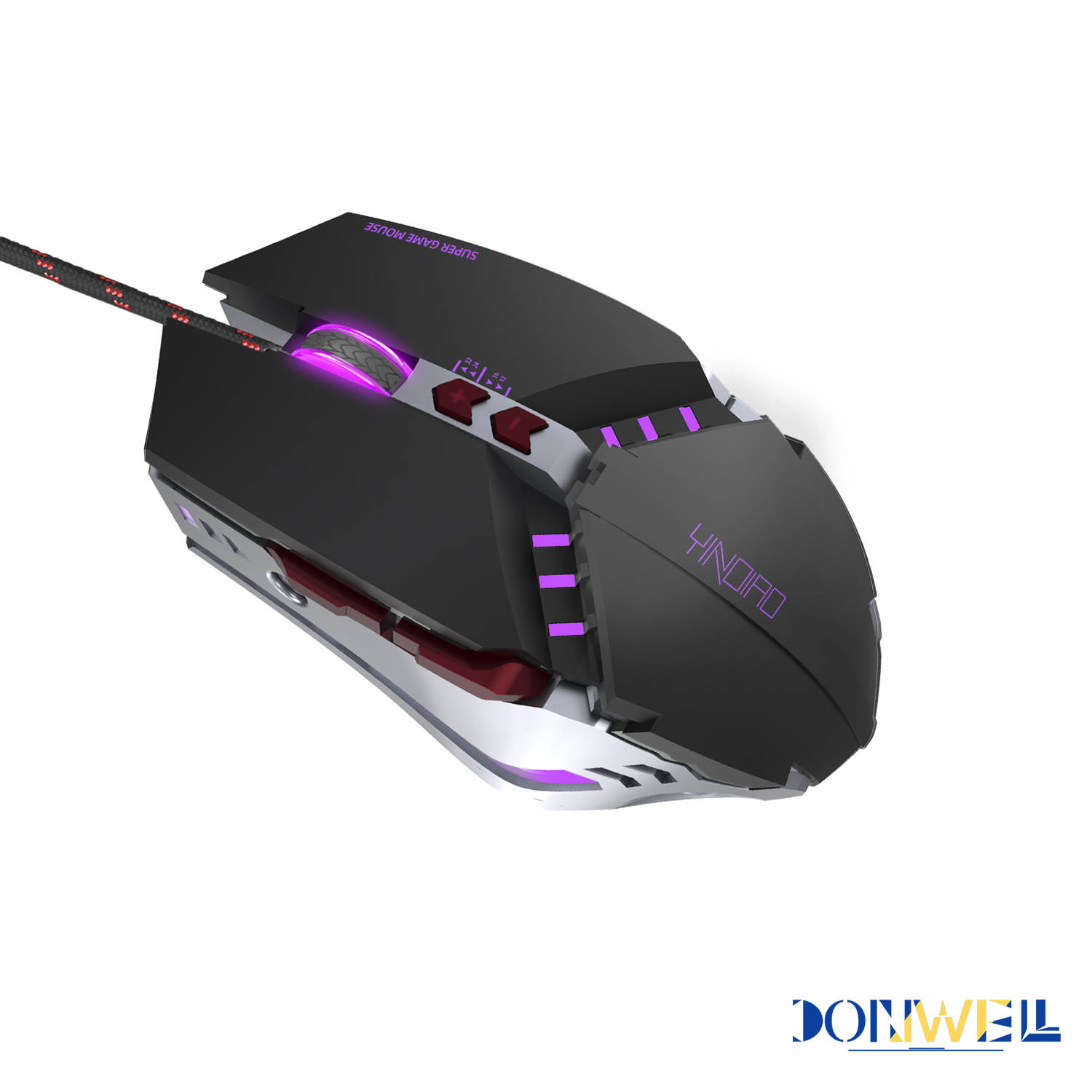 Donwell 7-Buttons Gaming Mouse USB Wired LED Breathing Fire Button 3200 DPI Laptop PC, Valentines Day gift, Gaming Mechanical Wired Mouse