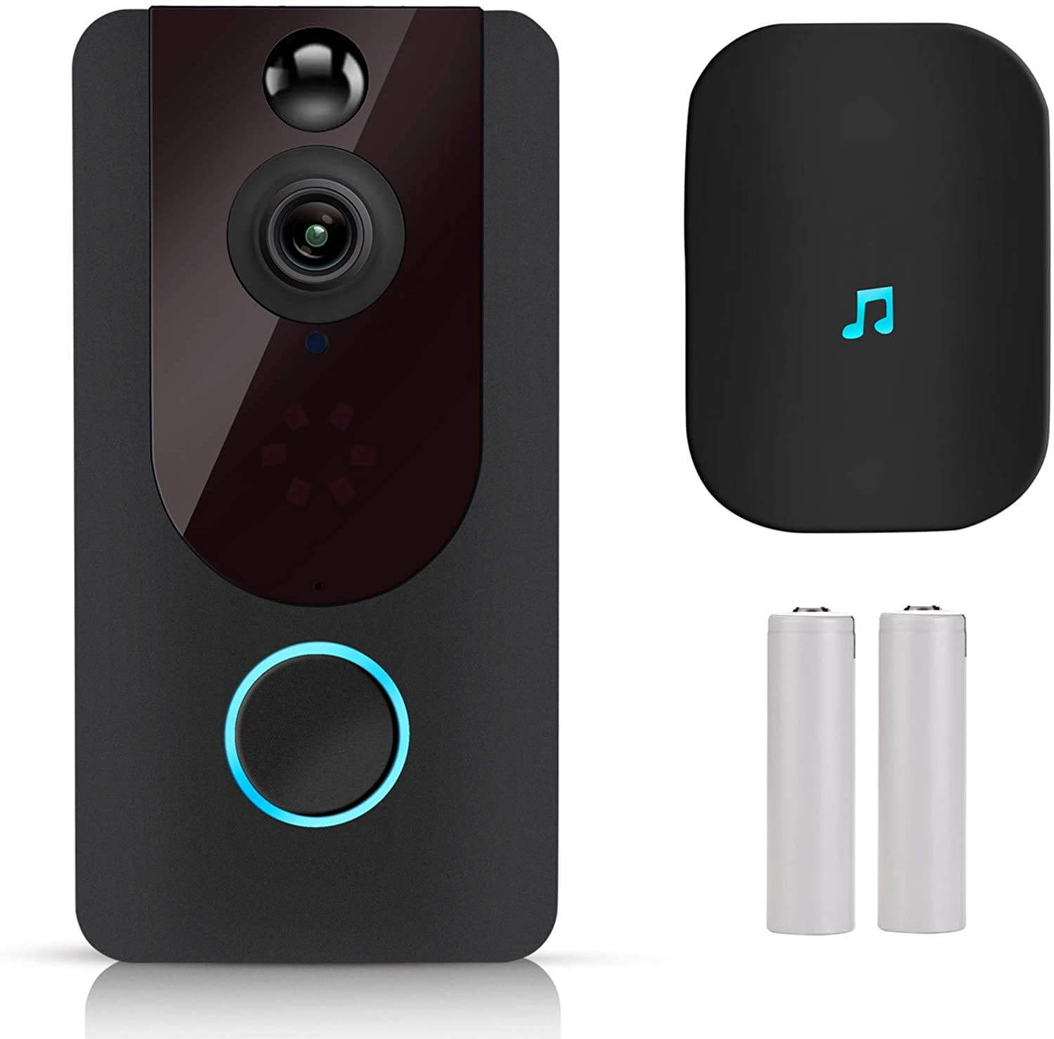 IR Sensor Welcome Doorbell Electronic Induction Doorbell Advertising Guide (Black)