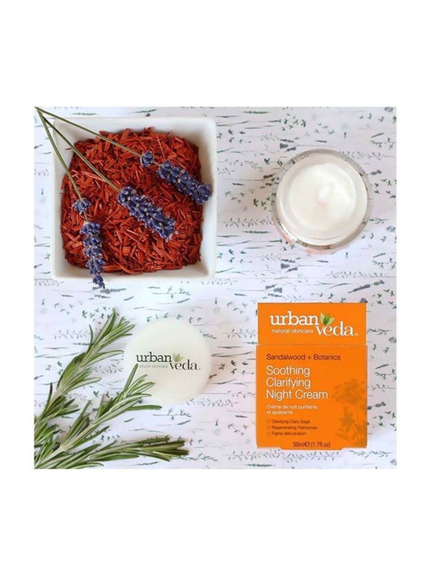 Urban Veda Soothing Sandalwood Clarifying Night Cream - 50 ml