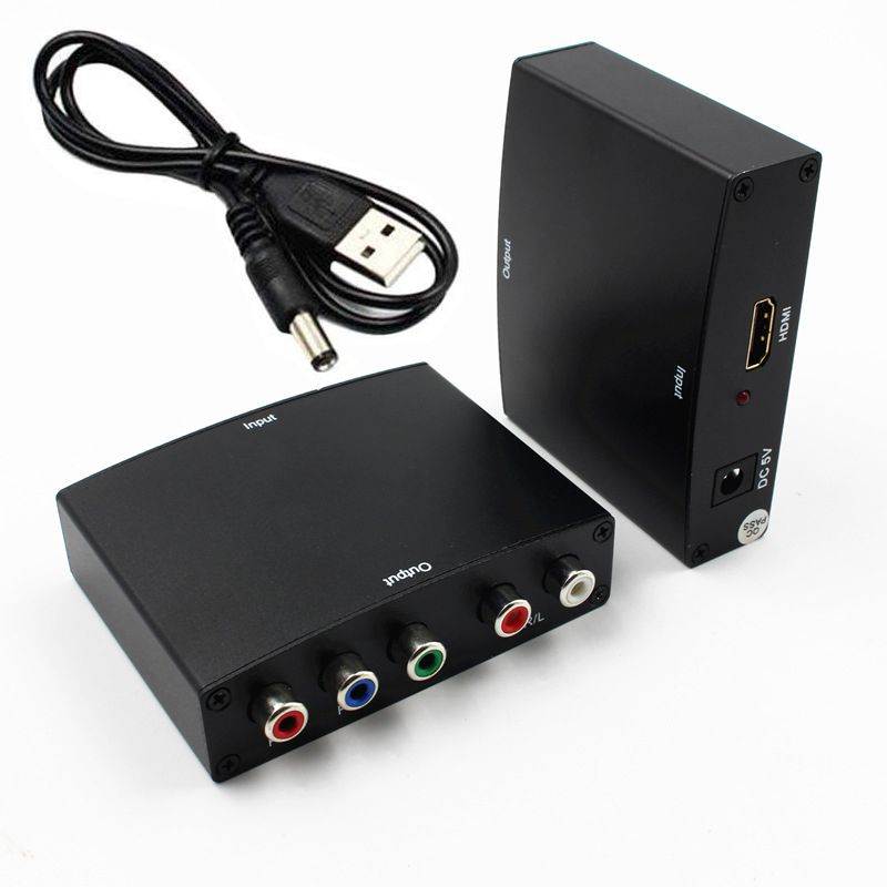 4K HDMI to YPbPr Converter HD Video Converter HDMI to 5 RCA RGB Component YPbPr Video R/L Audio Converter Adapter