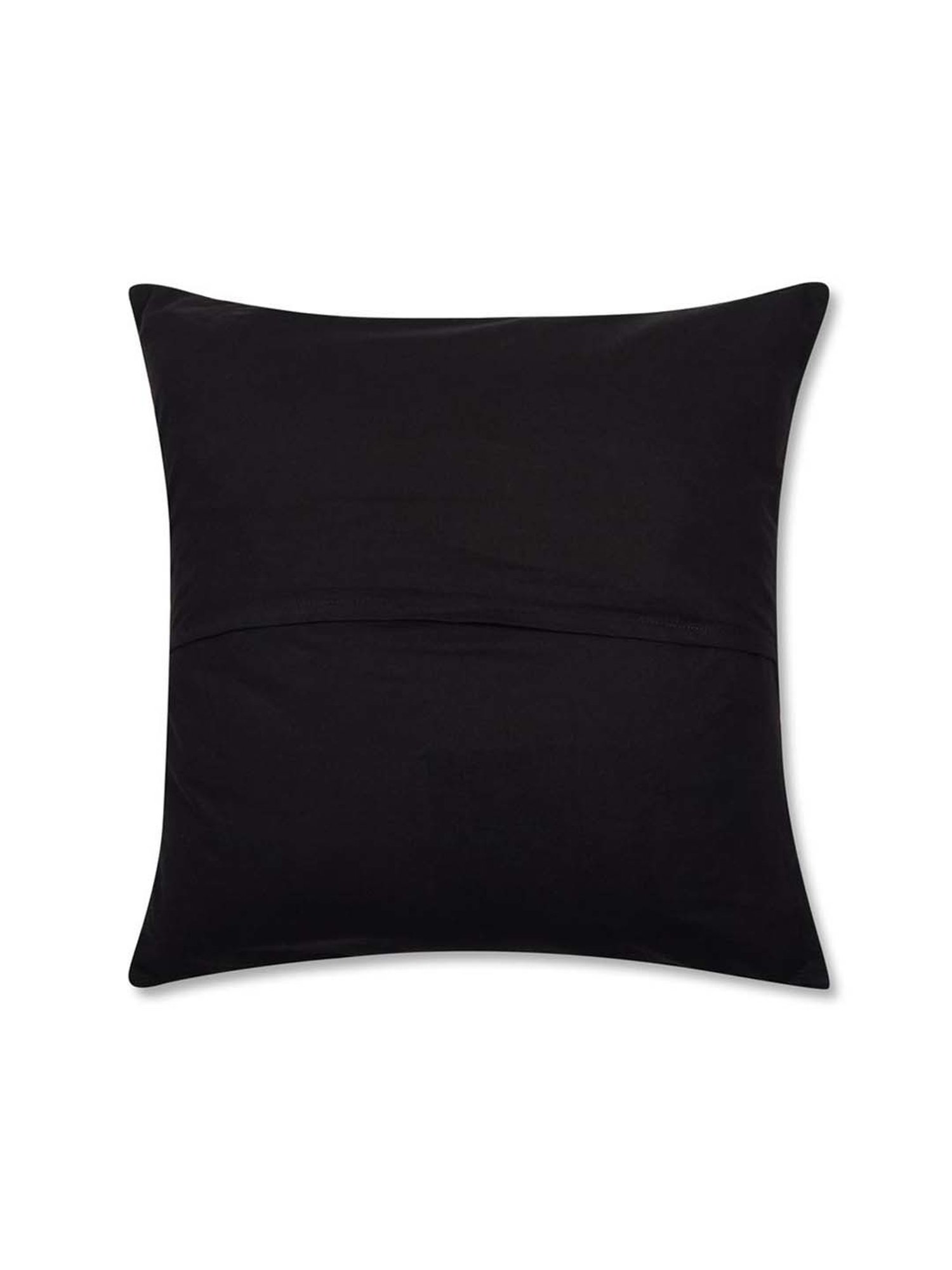 Fabindia Miran Black Cotton Cushion Cover