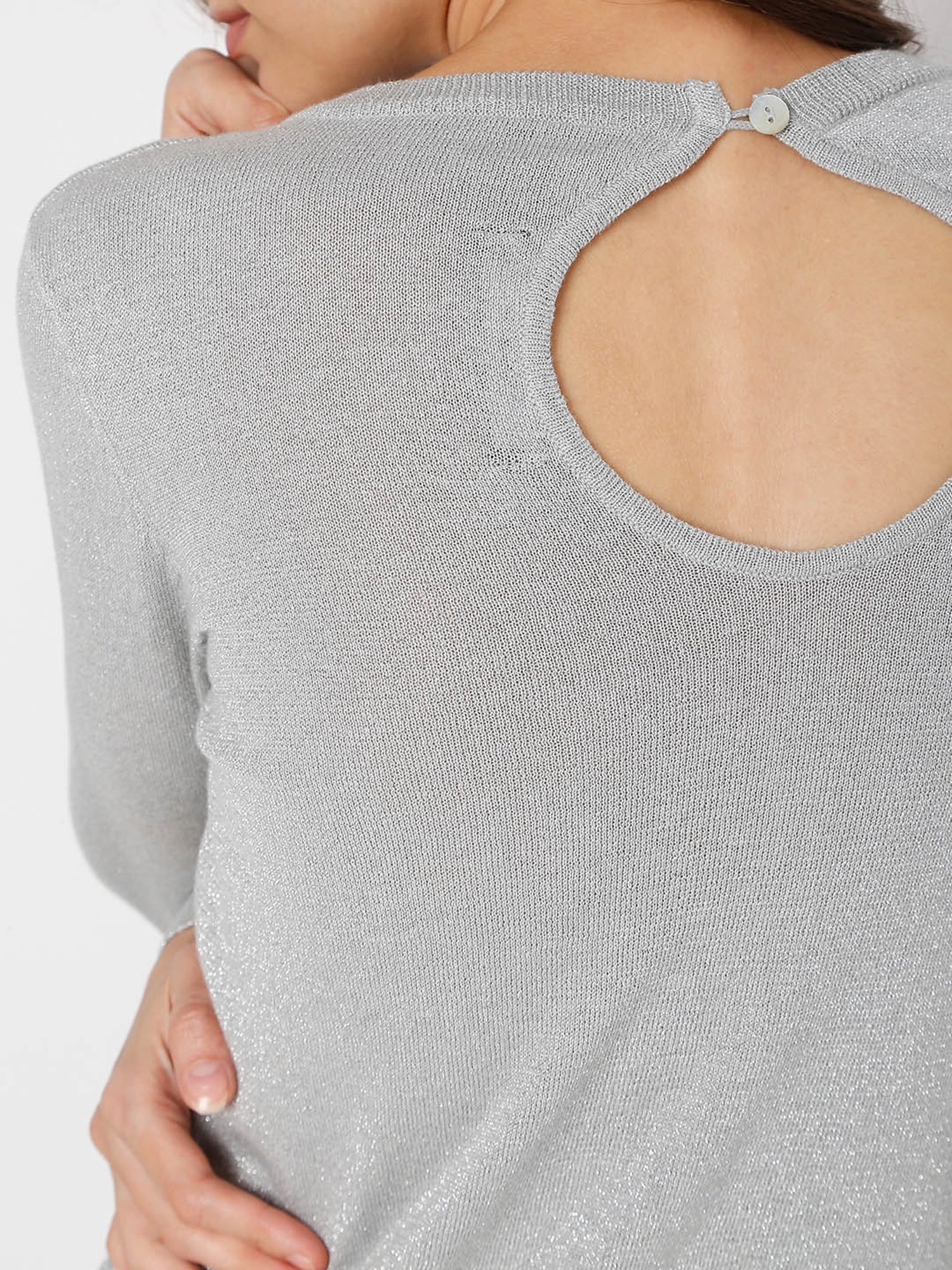 Vero Moda Light Grey Striped Sweater