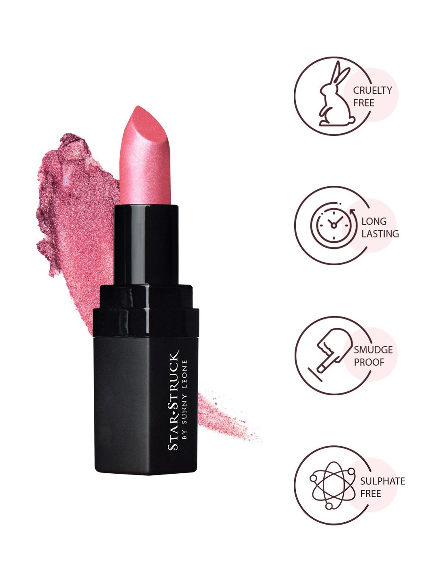 StarStruck By Sunny Leone Intense Matte Lip color Berry Glimmer - 4.2 gm