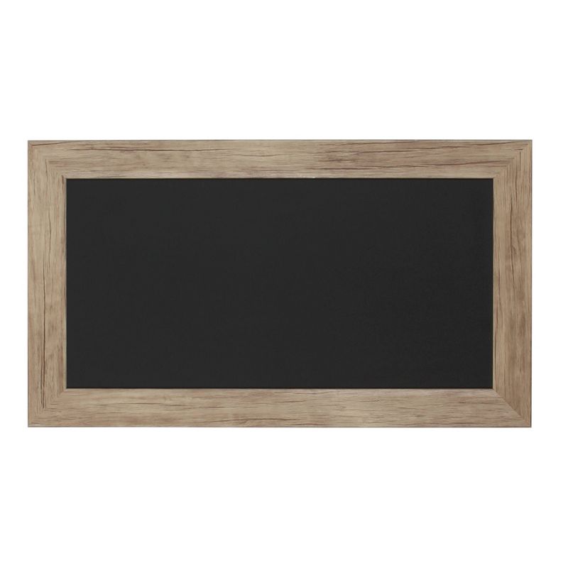 22" x 32" Cates Barn Door Wood Framed Chalkboard Rustic Brown - Kate and Laurel