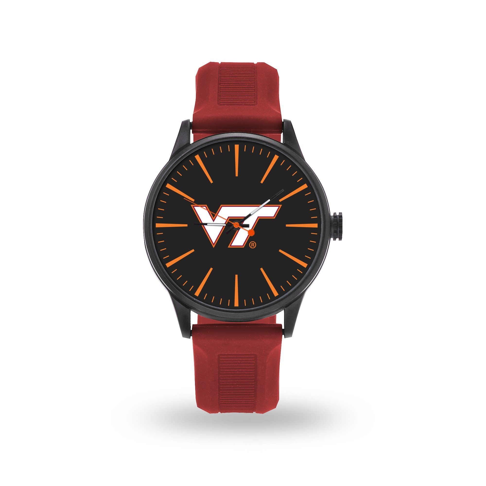 9" Black and Red NCAA Virginia Tech Hokies Cheer Watch with Band