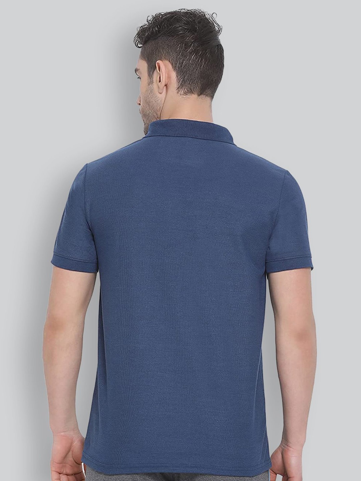 Lux Nitro Dark Blue Regular Fit Polo T-Shirt