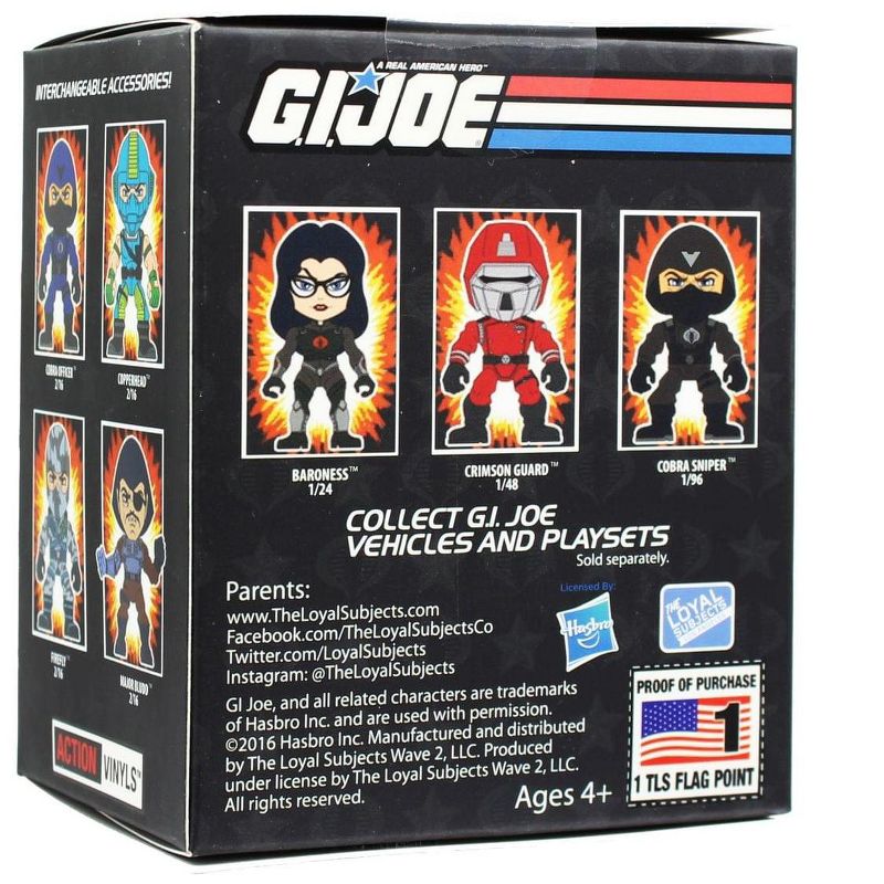 The Loyal Subjects G.I.Joe Blind Box 3" Action Vinyls Series 2, One Random