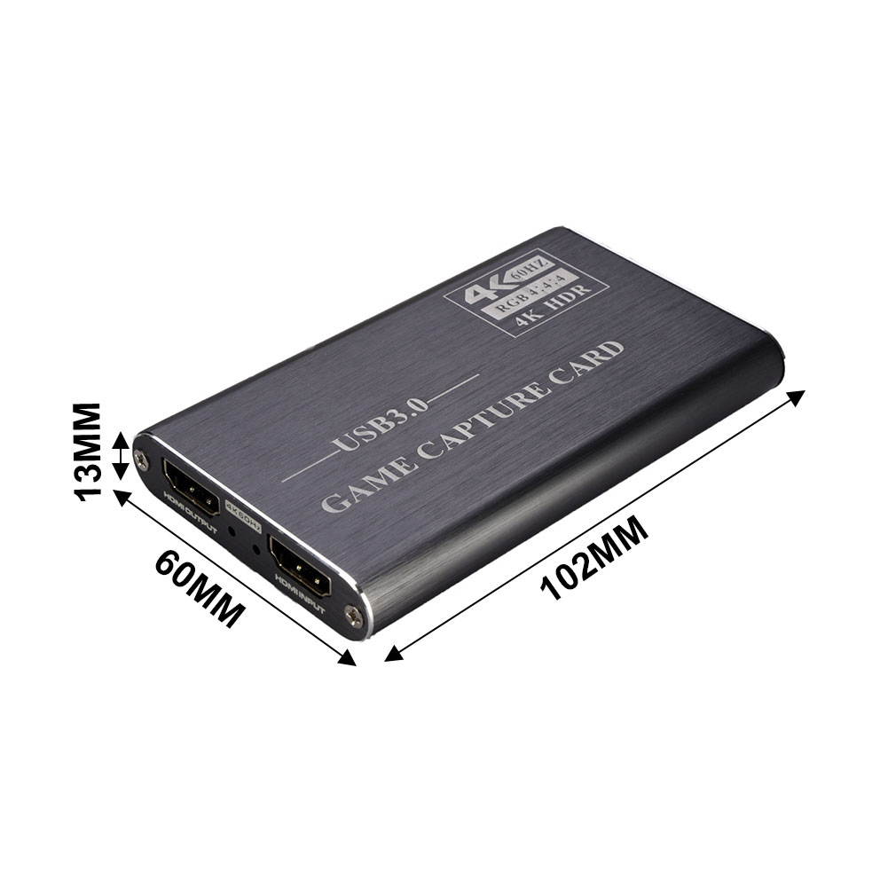 HDMI Capture USB Video Capture Card Device USB 3.0 Grabber Game Capture Recording Box with HDMI Loop-Out Stream and Record in Full HD 1080P Support Windows,Mac OS and Linus System