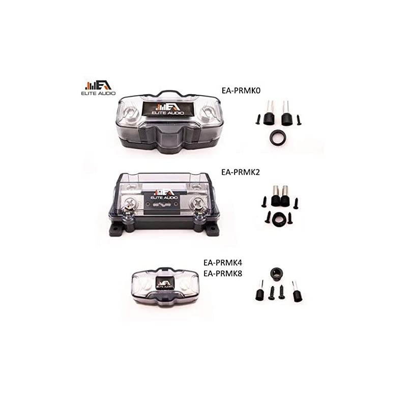4 Gauge CCA Premium Amp Kit - EA-PRMK4 Complete Amplifier Installation Wiring Kit with 20 feet 4 AWG + 2-Channel RCA Interconnects 2000W